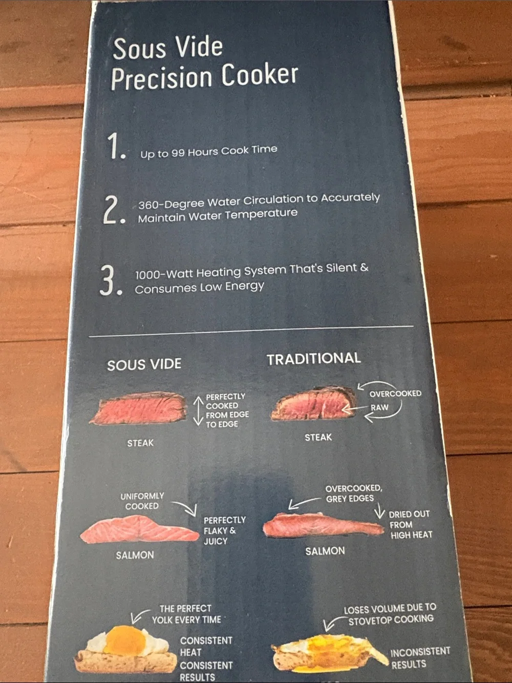 Sous Vide Precision Cooker - Black and Silver